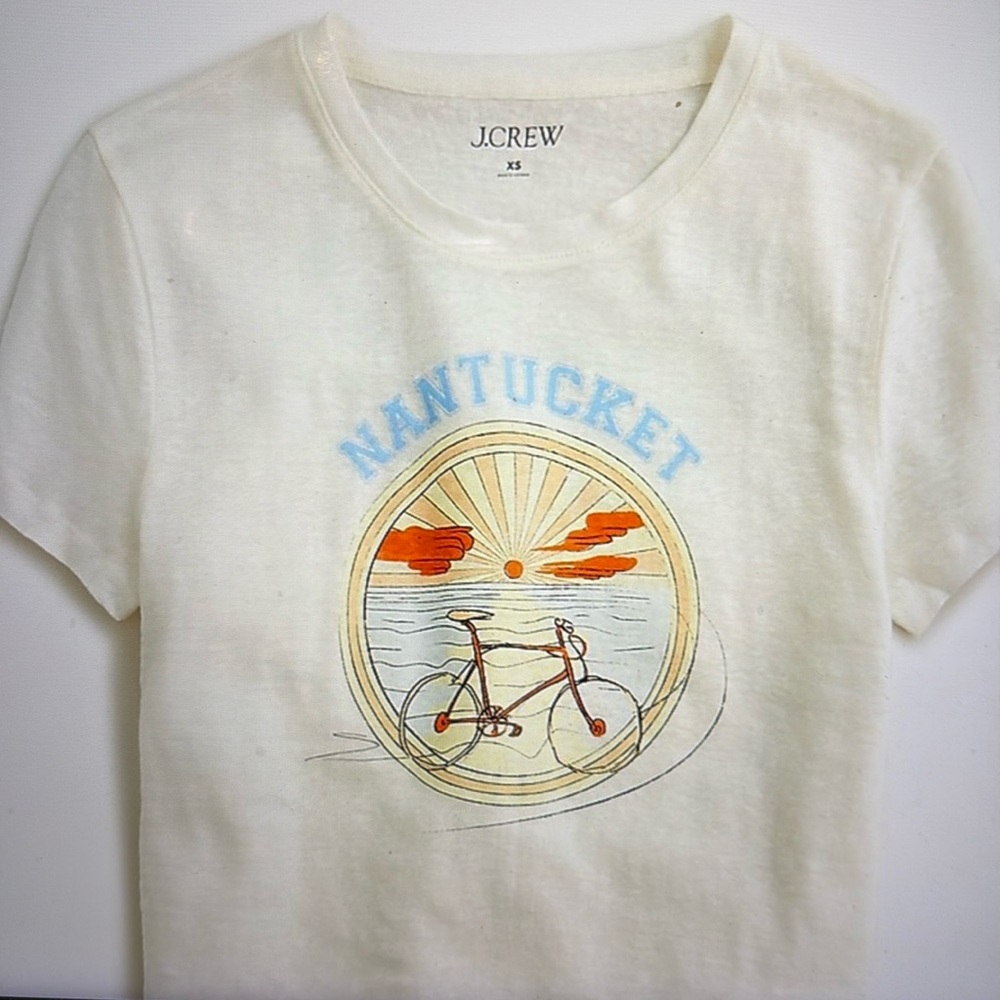 NWT Jcrew tee “Nantucket “ size M